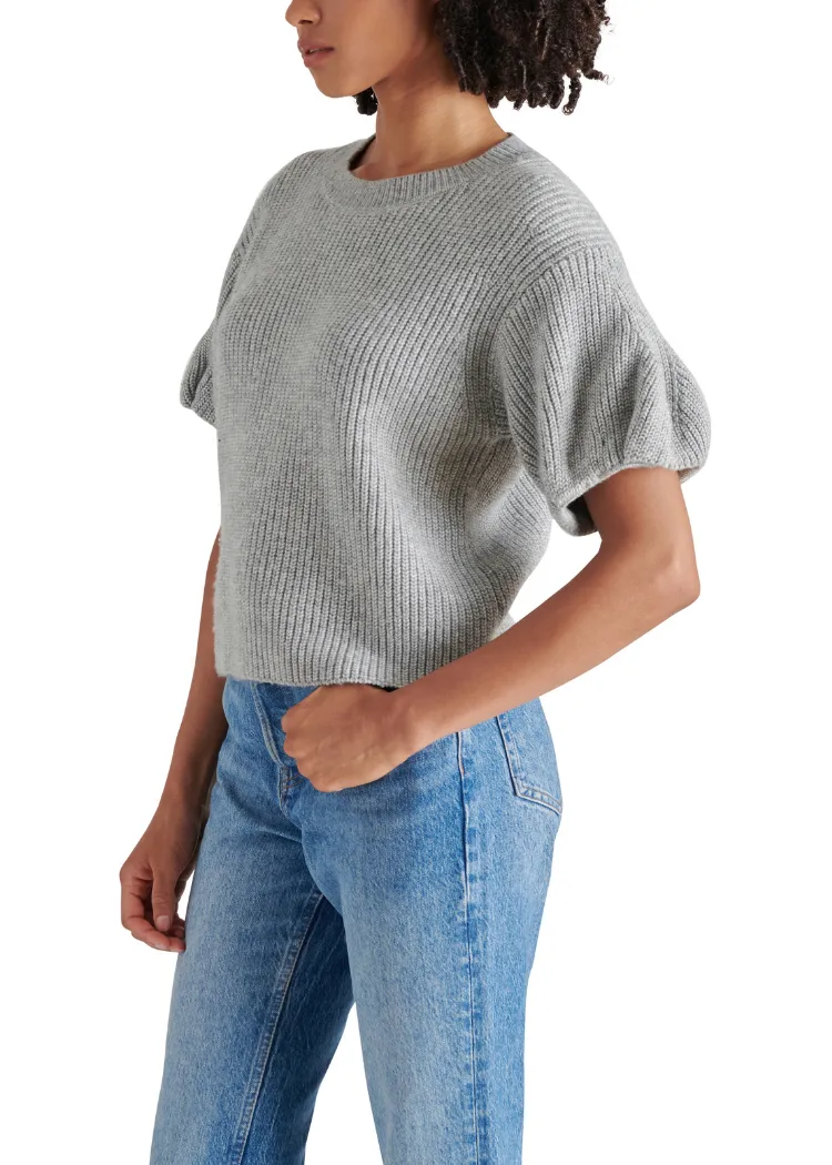 Steve Madden Jadey Sweater- Heather Grey