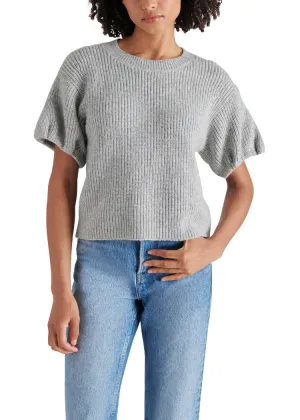 Steve Madden Jadey Sweater- Heather Grey