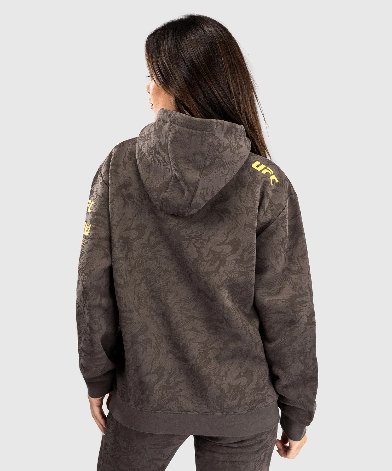 UFC Fusion by Venum Fight Week Women’s Pullover Hoodie - Earthen Brown