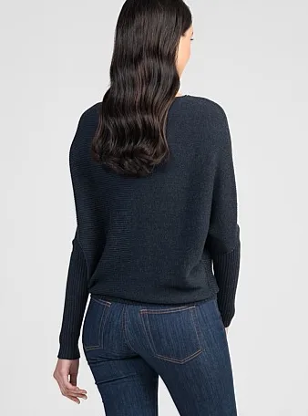 Untouched World Flitch Merino Sweater in Navy