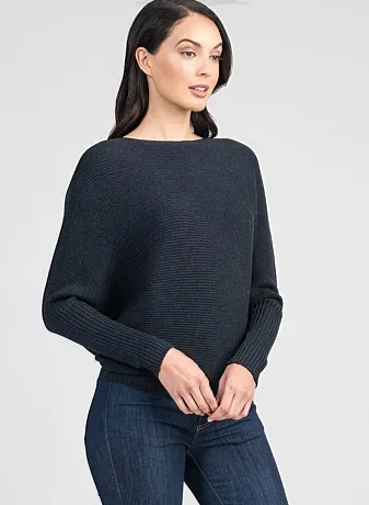 Untouched World Flitch Merino Sweater in Navy