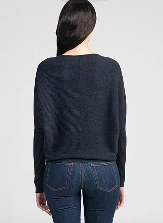 Untouched World Flitch Merino Sweater in Navy