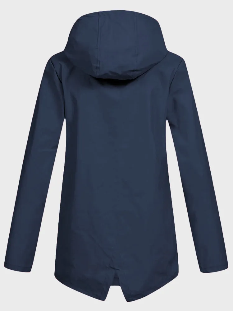 Velvet Hooded Water Repellant Windproof Jacket