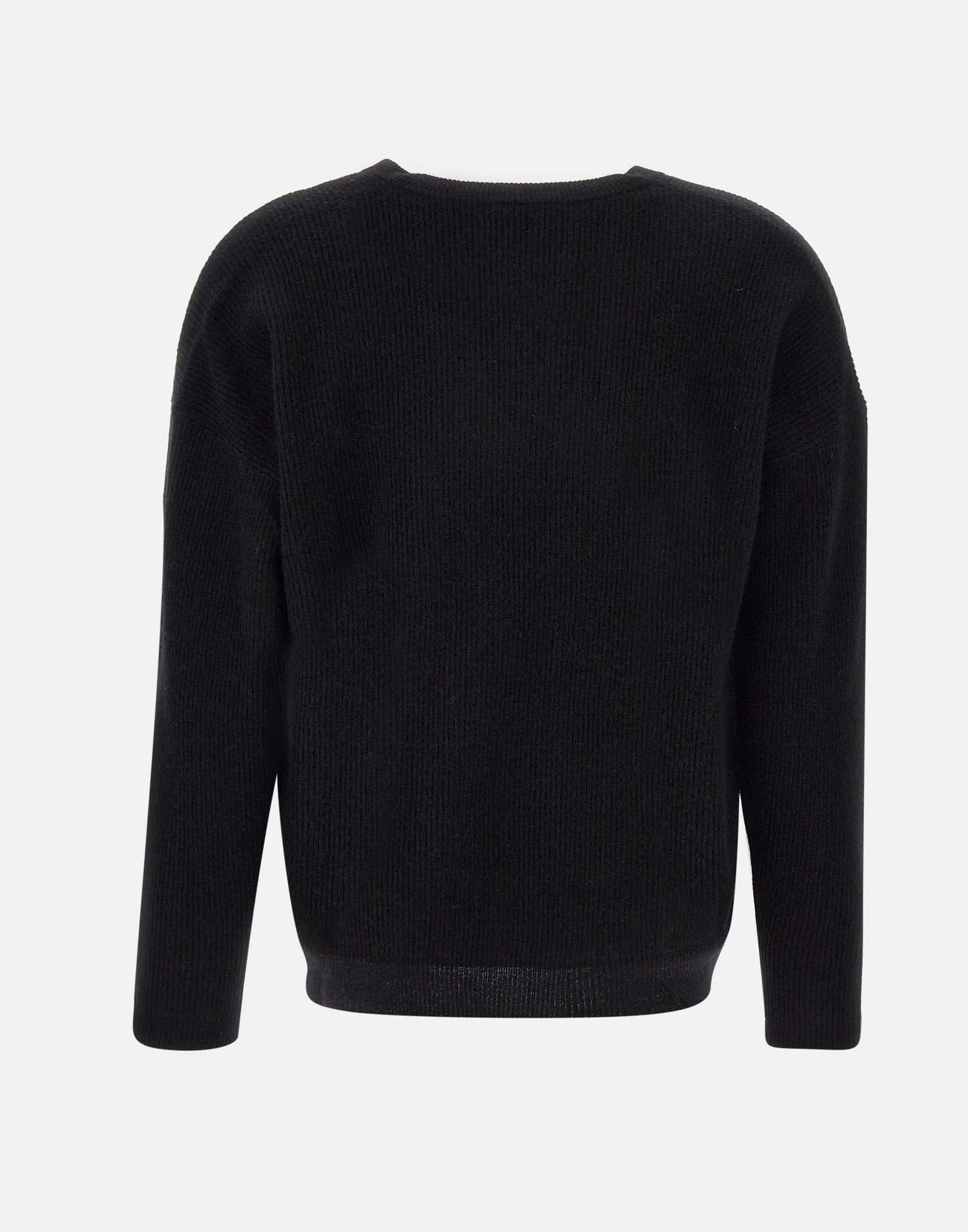 Wool and Cashmere V-Neck Black Sweater