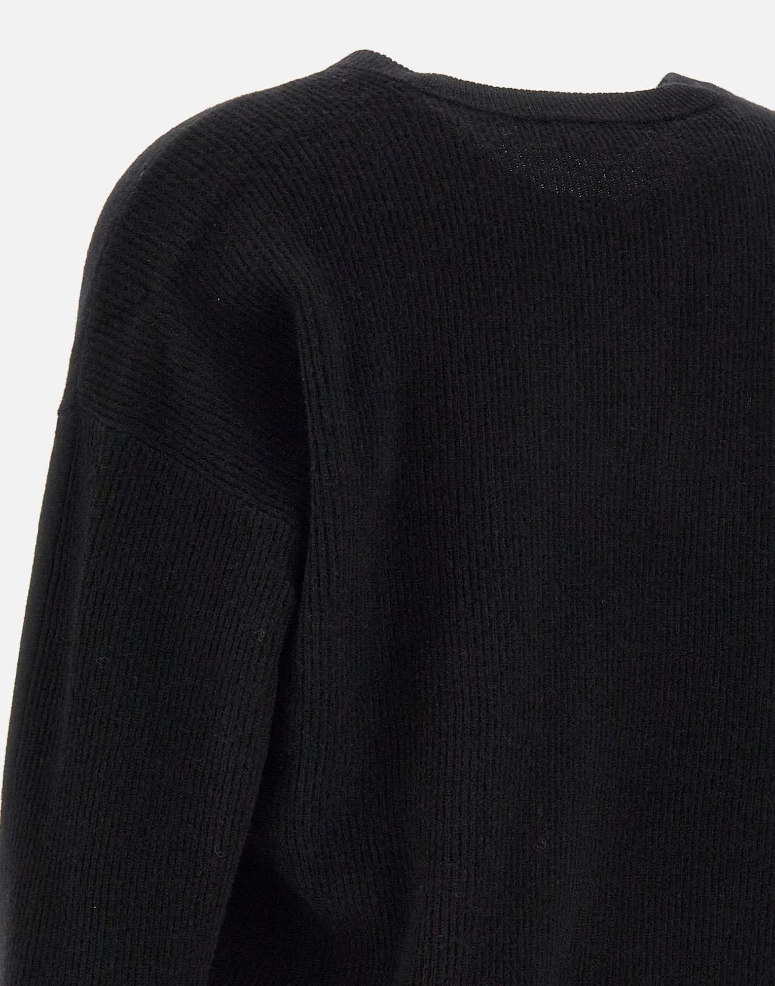 Wool and Cashmere V-Neck Black Sweater