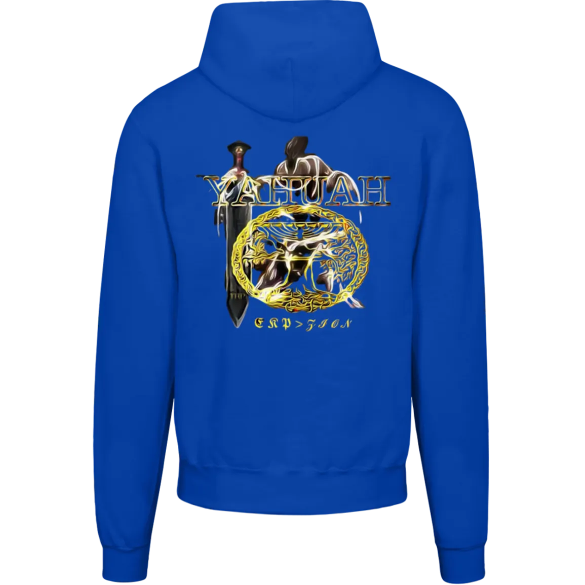 Yahuah-Name Above All Names 03-01 Royal Men's Designer Champion Powerblend Pullover Hoodie (5 colors)