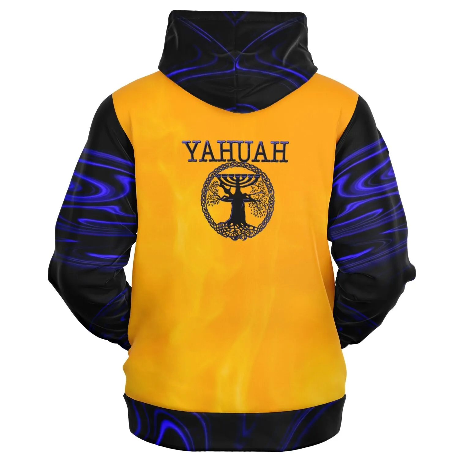 Yahuah-Tree of Life 02-02 Elect Ladies Designer Fashion Triblend Full Zip Hoodie